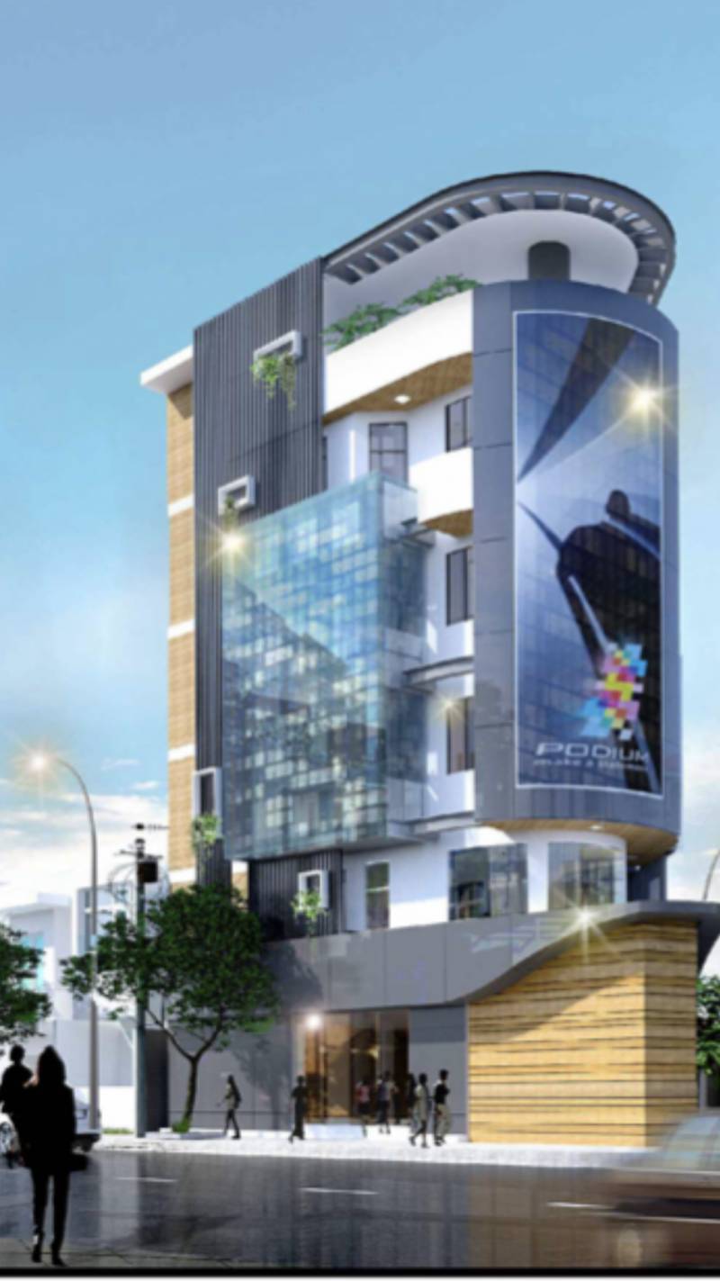 Treo biển quảng cáo 2 mặt tiền