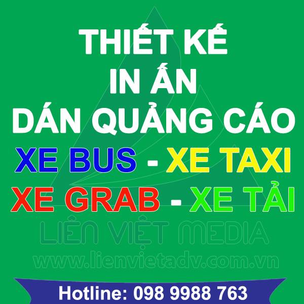 Dán decal quảng cáo trên xe ô tô các loại